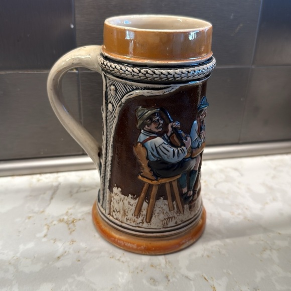 Vintage Ceramic Beer Stein with Handle - Picture 10 of 13